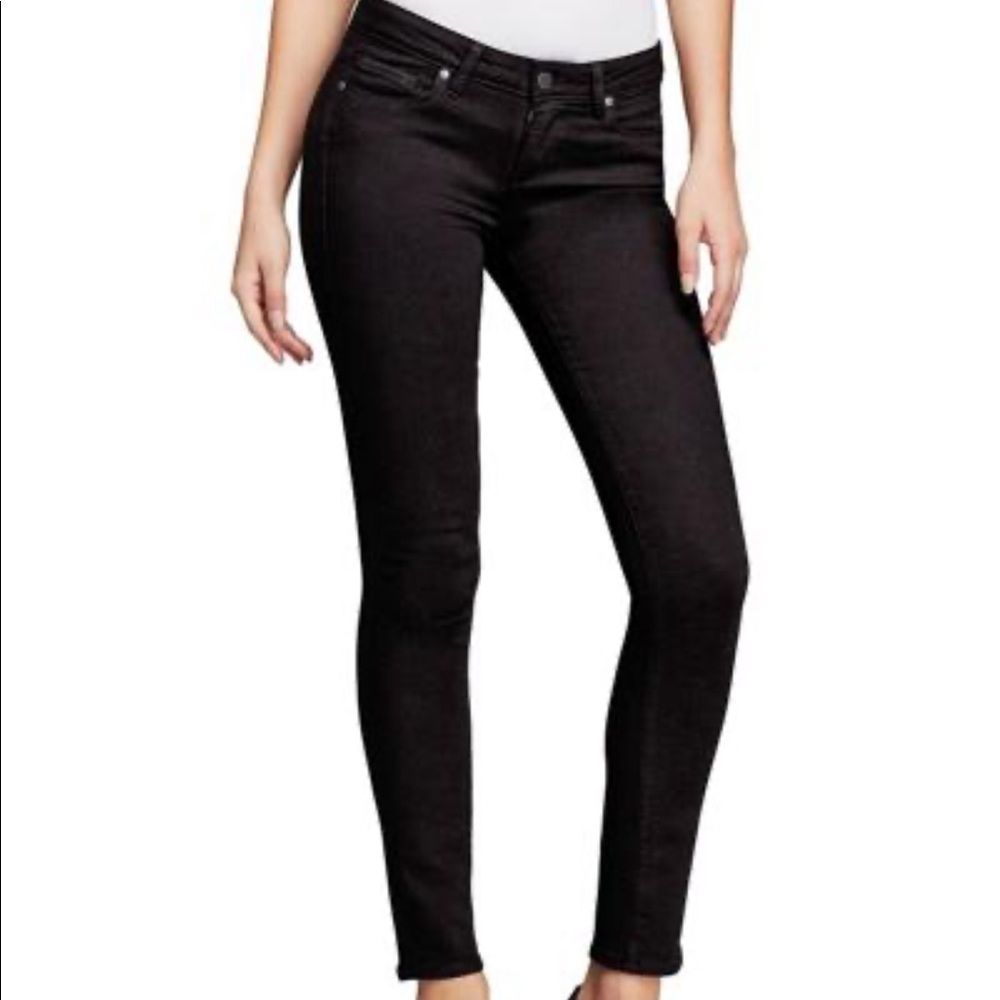 Paige black skinny jeans sz 27
